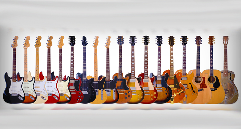Piccola collezione di chitarre